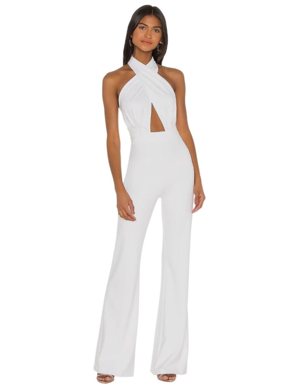 Amanda Uprichard X Revolve Zahara Jumpsuit in White Medium New Womens Outfit